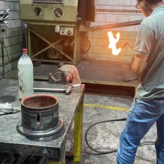 Maçarico aceso: aquecimento controlado do aço